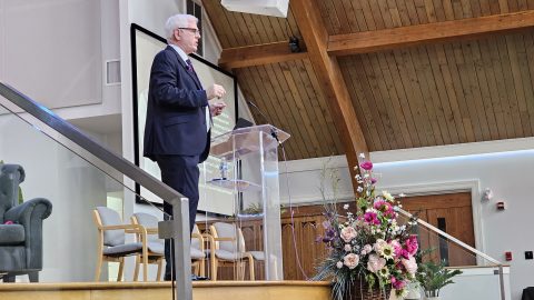 Wayne Blakely premiered a trailer for an upcoming film on conversion therapy at the event.