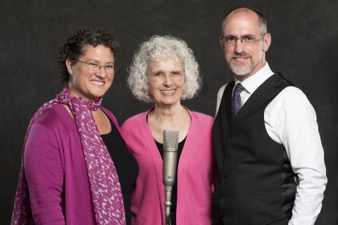 Current host Nicole Buckhanan, Carole Pezet and Jon Clayburn